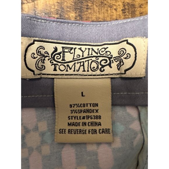 flying tomato large  high waisted boho colorful patter shorts hot pants  vibrate - Picture 5 of 9